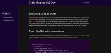 Emacs CMS picture